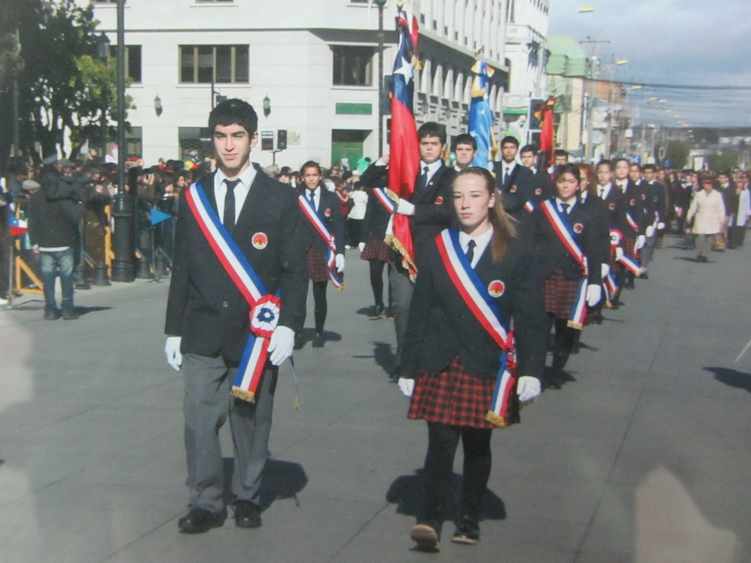 Annual school parade (foto in the Colegio Miguel de Cervantes)